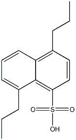 4,8-Dipropyl-1-naphthalenesulfonic acid Struktur