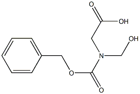 2-[Benzyloxycarbonyl(hydroxymethyl)amino]acetic acid Struktur