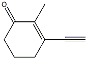 3-Ethynyl-2-methyl-2-cyclohexen-1-one Struktur