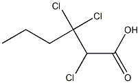 2,3,3-Trichlorohexanoic acid Struktur