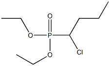 1-Chlorobutylphosphonic acid diethyl ester Struktur