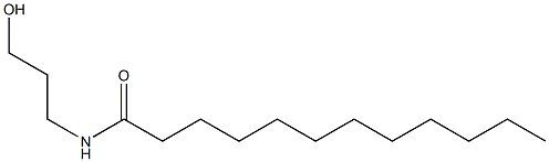 N-(3-Hydroxypropyl)lauric amide Struktur