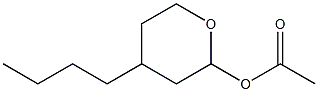 2-Acetyloxy-4-butyltetrahydro-2H-pyran Struktur