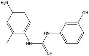 1-(4-Amino-2-methylphenyl)-3-[3-hydroxyphenyl]guanidine Struktur