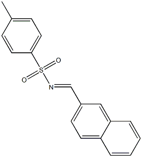 N-[(2-Naphtyl)methylene]-p-toluenesulfonamide Struktur