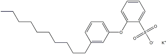 2-(3-Decylphenoxy)benzenesulfonic acid potassium salt Struktur