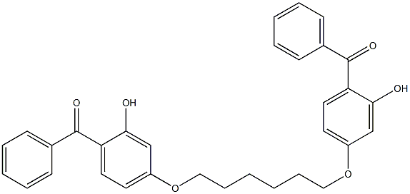 4,4''-(Hexamethylenebisoxy)bis(2-hydroxybenzophenone) Struktur