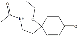 N-[2-(1-Ethoxy-4-oxo-2,5-cyclohexadienyl)ethyl]acetamide Struktur