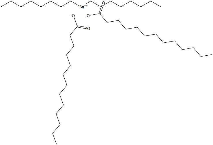 Ditridecanoic acid dioctyltin(IV) salt Struktur