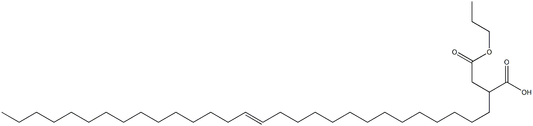 2-(14-Nonacosenyl)succinic acid 1-hydrogen 4-propyl ester Struktur