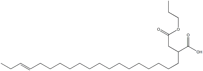 2-(16-Nonadecenyl)succinic acid 1-hydrogen 4-propyl ester Struktur