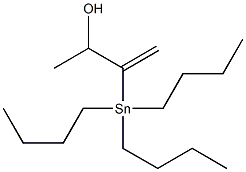 1-(Tributylstannyl)-1-(1-hydroxyethyl)-ethene Struktur