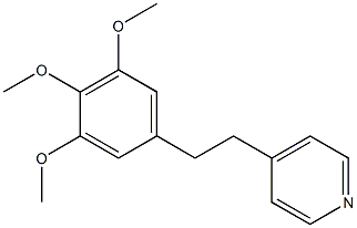 4-[2-(3,4,5-Trimethoxyphenyl)ethyl]pyridine Struktur