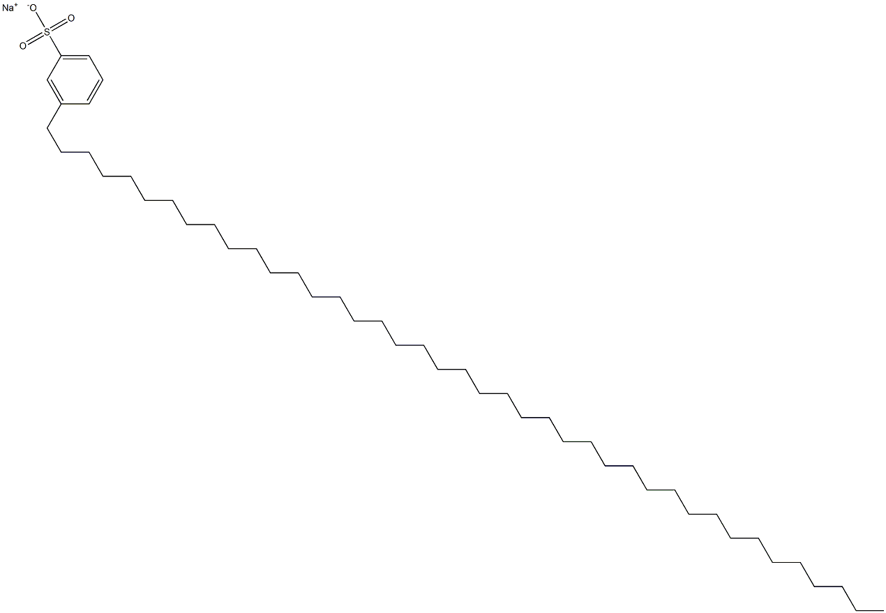 3-(Hentetracontan-1-yl)benzenesulfonic acid sodium salt Struktur