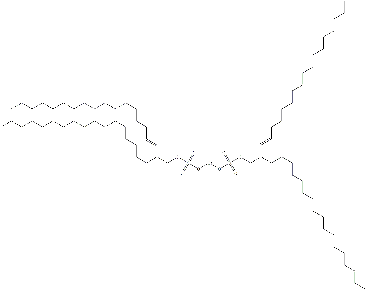 Bis(2-heptadecyl-3-nonadecenyloxysulfonyloxy)calcium Struktur