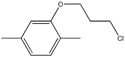 1-(3-Chloropropoxy)-2,5-dimethylbenzene Struktur