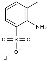 2-Amino-3-methylbenzenesulfonic acid lithium salt Struktur