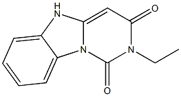 2-Ethylpyrimido[1,6-a]benzimidazole-1,3(2H,5H)-dione Struktur