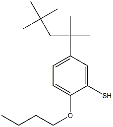 2-Butoxy-5-(1,1,3,3-tetramethylbutyl)benzenethiol Struktur