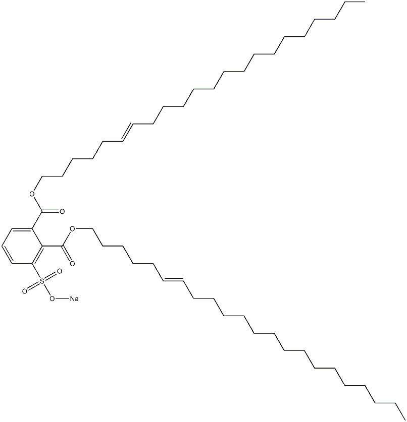 3-(Sodiosulfo)phthalic acid di(6-docosenyl) ester Struktur