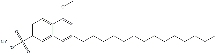 5-Methoxy-7-tetradecyl-2-naphthalenesulfonic acid sodium salt Struktur