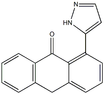 1-(1H-Pyrazol-5-yl)anthrone Struktur