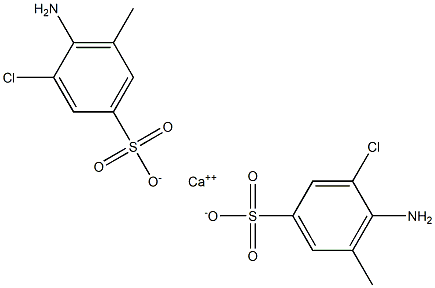 Bis(4-amino-3-chloro-5-methylbenzenesulfonic acid)calcium salt Struktur