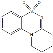 7,8,9,10-Tetrahydropyrido[2,1-c][1,2,4]benzothiadiazine 5,5-dioxide Struktur