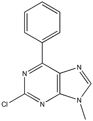 2-Chloro-6-phenyl-9-methyl-9H-purine Struktur