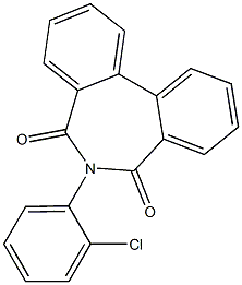 6-(2-Chlorophenyl)-5H-dibenz[c,e]azepine-5,7(6H)-dione Struktur