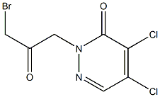 4,5-Dichloro-2-(3-bromo-2-oxopropyl)pyridazin-3(2H)-one Struktur