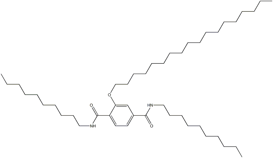 2-(Octadecyloxy)-N,N'-didecylterephthalamide Struktur