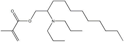 Methacrylic acid 2-(dipropylamino)undecyl ester Struktur