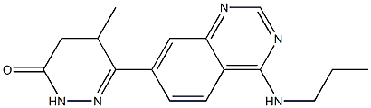 4,5-Dihydro-5-methyl-6-(4-propylaminoquinazolin-7-yl)pyridazin-3(2H)-one Struktur