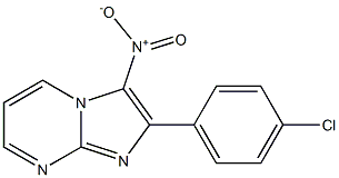 2-(4-Chlorophenyl)-3-nitroimidazo[1,2-a]pyrimidine Struktur