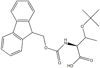 N-[[(9H-Fluoren-9-yl)methoxy]carbonyl]-O-tert-butyl-3-methyl-L-serine Struktur