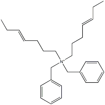 Di(4-heptenyl)dibenzylaminium Struktur