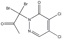 2-(1,1-Dibromo-2-oxopropyl)-4,5-dichloropyridazine-3(2H)-one Struktur