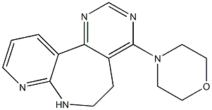 4-Morpholino-6,7-dihydro-5H-pyrido[2,3-b]pyrimido[4,5-d]azepine Struktur