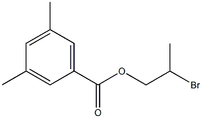 3,5-Dimethylbenzenecarboxylic acid 2-bromopropyl ester Struktur