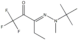 1,1,1-Trifluoro-3-[2-(tert-butyl)-2-methylhydrazono]-2-pentanone Struktur