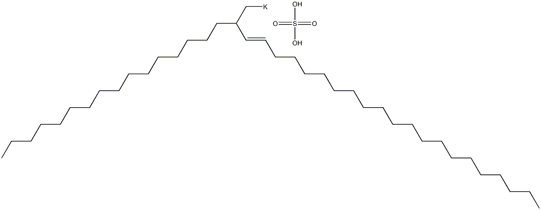 Sulfuric acid 2-hexadecyl-3-tricosenyl=potassium ester salt Struktur