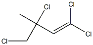 1,1,3,4-Tetrachloro-3-methyl-1-butene Struktur