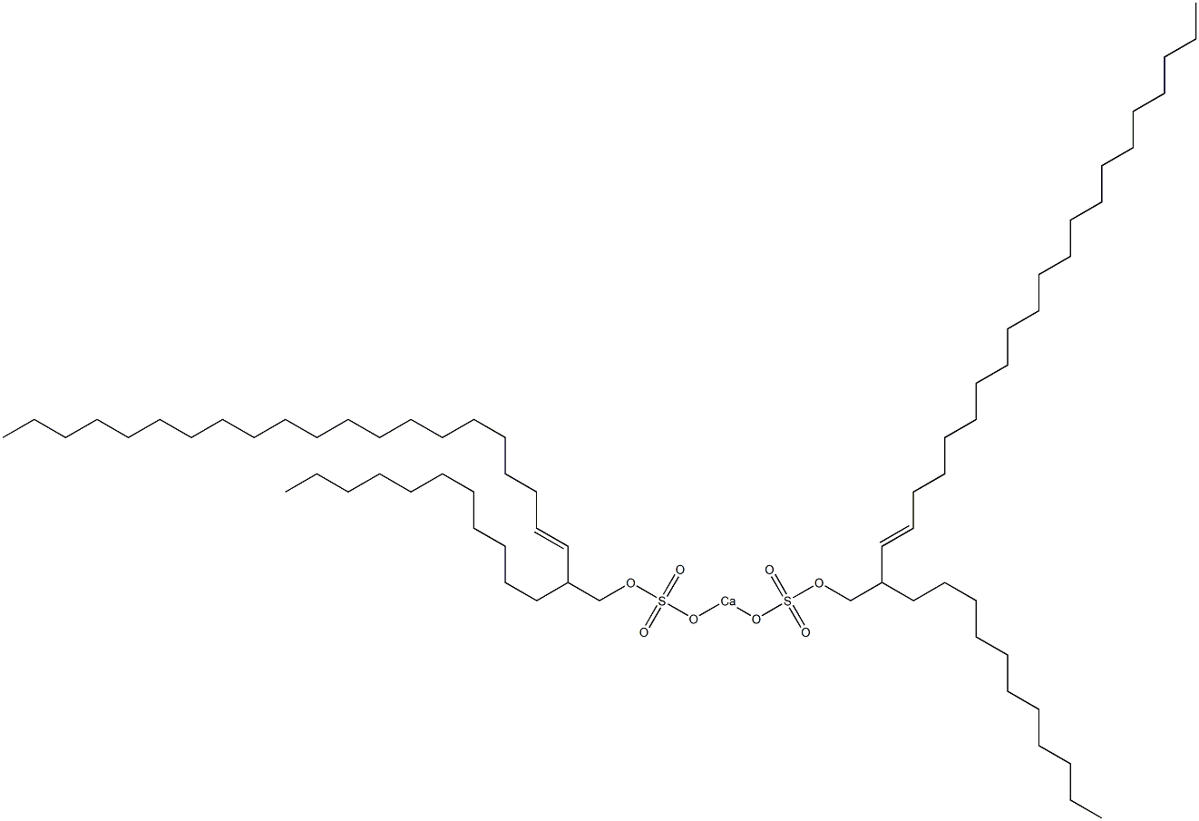 Bis(2-undecyl-3-tricosenyloxysulfonyloxy)calcium Struktur