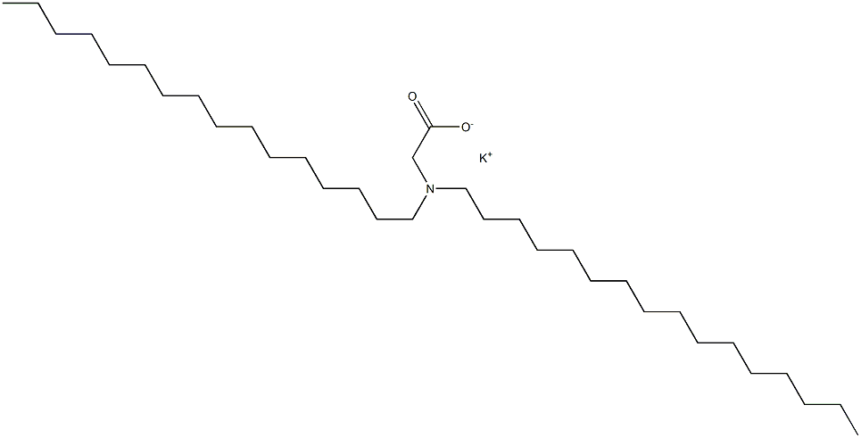 N,N-Dihexadecylglycine potassium salt Struktur