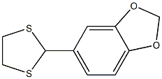 2-(1,3-Benzodioxole-5-yl)-1,3-dithiolane Struktur