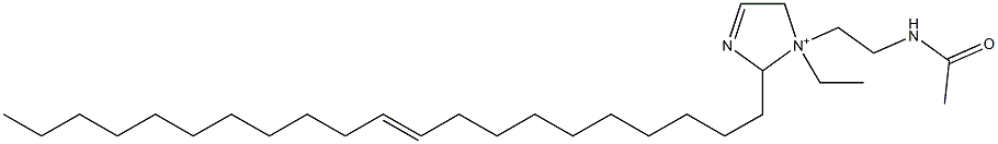 1-[2-(Acetylamino)ethyl]-1-ethyl-2-(10-henicosenyl)-3-imidazoline-1-ium Struktur