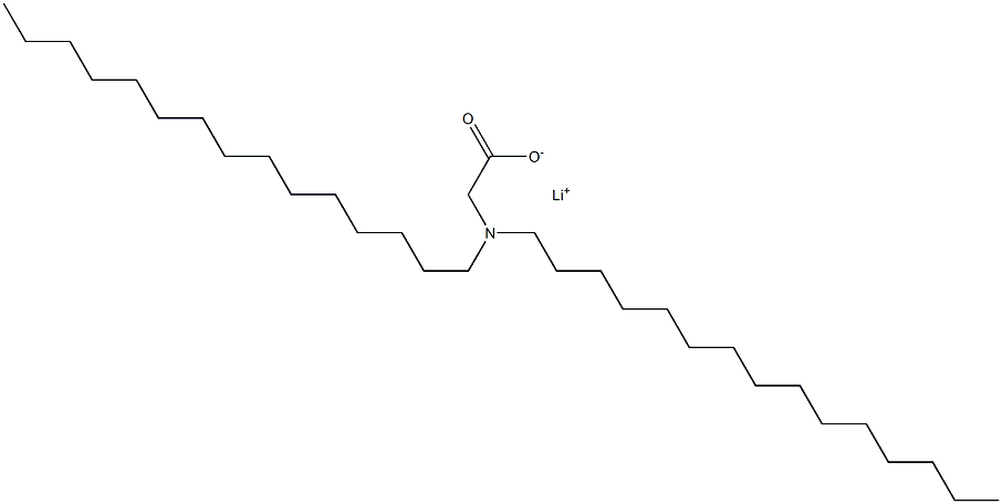 N,N-Dipentadecylglycine lithium salt Struktur