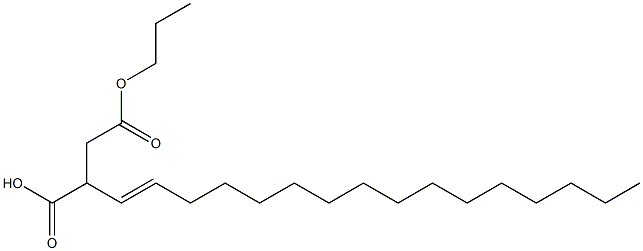 2-(1-Hexadecenyl)succinic acid 1-hydrogen 4-propyl ester Struktur