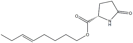 (S)-5-Oxopyrrolidine-2-carboxylic acid 5-octenyl ester Struktur